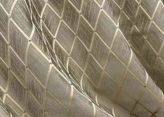 Комплект готових штор VR-Textil Жакард RUBI № 1760ш Сіро-бежевий 150х300 см 2 шт (33-0719) Київ