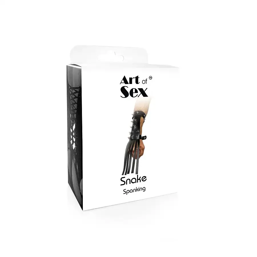 Шкіряна БДСМ рукавичка-хлист Art of Sex - Snake Львів - фото 4