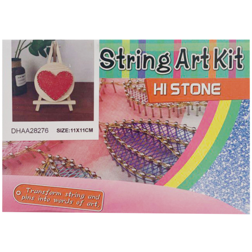 Дитячий набір для творчості стрінг-арт "Серце" YG0115(28276) дерев'яна основа Вінниця - фото 1