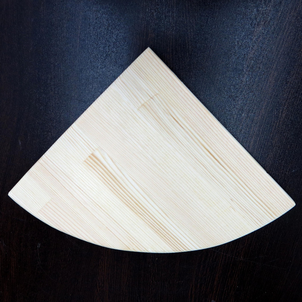 Угловая настенная полка 