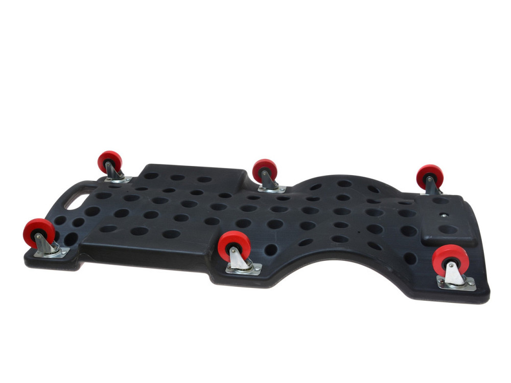 Лежак СТО "GeKo" підкатний пластиковий 91x43x11см чорний Киев - изображение 3