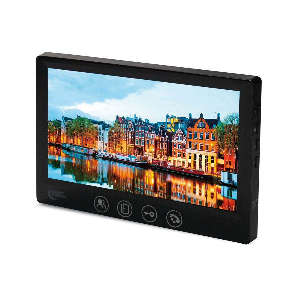 Відеодомофон 7" Light Vision AMSTERDAM FHD Black (82-00205) Київ - фото 12