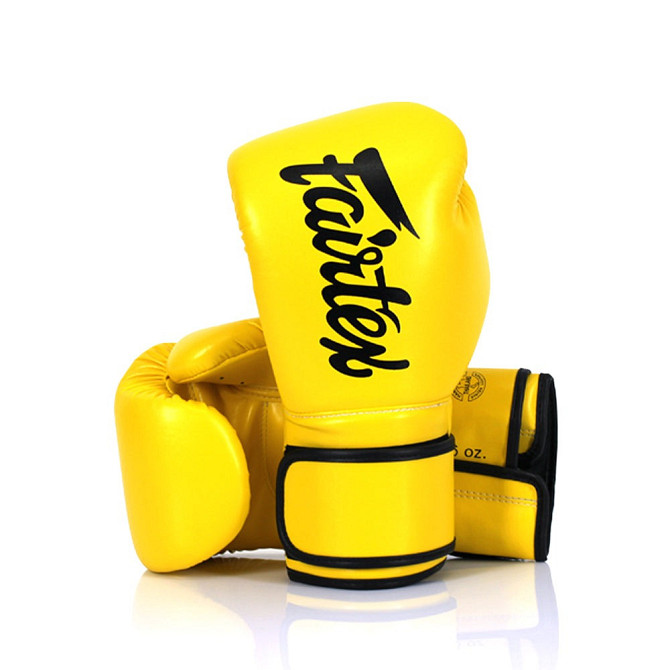 Боксерські рукавиці Fairtex BGV14 Yellow 12 унцій (бинти в комплекті) Каменское - изображение 2