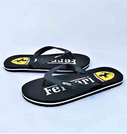 Чоловічі В'єтнамки Капці FERRARI Шльопанці Чорні Шльопанці (розміри: 41,42,43) Дніпро