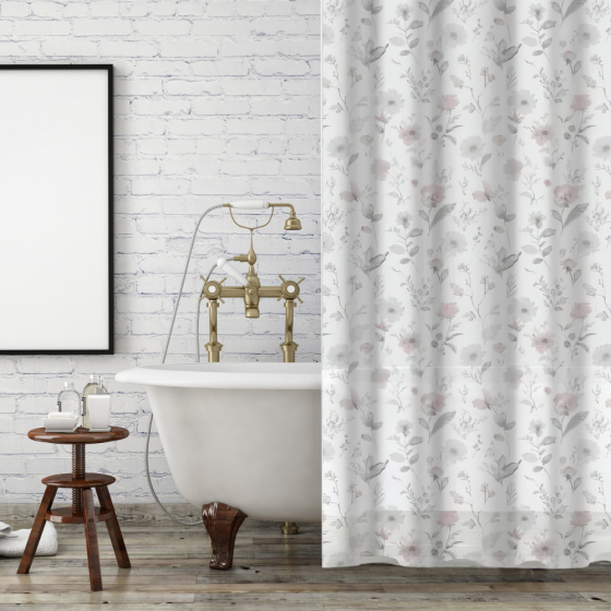 Шторка для ванной и душа 180x180 см водонепроницаемая,штора для душевой с пластиковыми крючками,прозрачная Каменец-Подольский