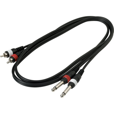 Інсертний кабель RockCable Patch Cable - 2 x RCA to 2 x TS Jack (1.5m) (RCL 20932 D4) Вінниця - фото 3