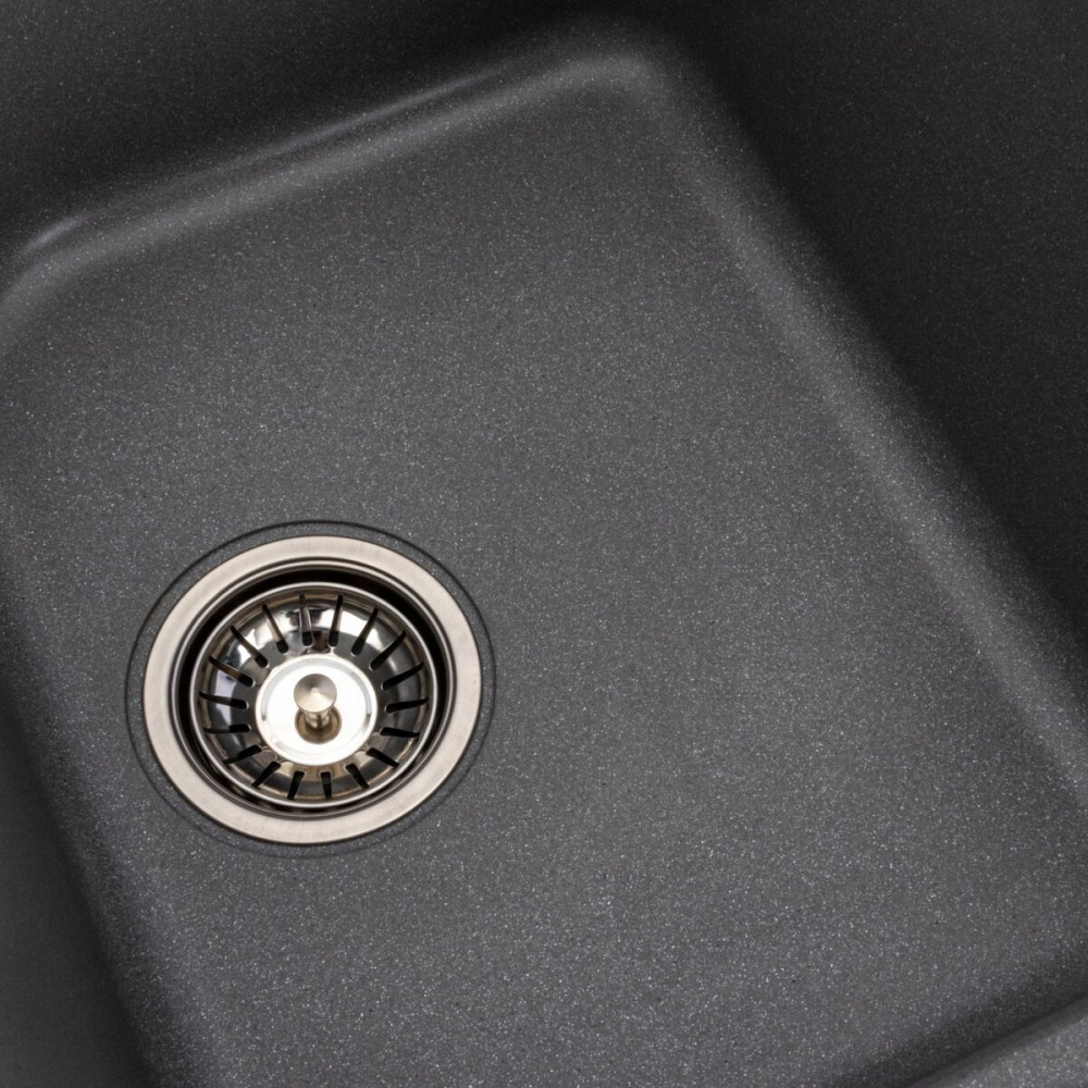 PLATINUM Гранітна мийка для кухні Platinum 7950 Equatoria матовий Сірий мусон Київ - фото 6