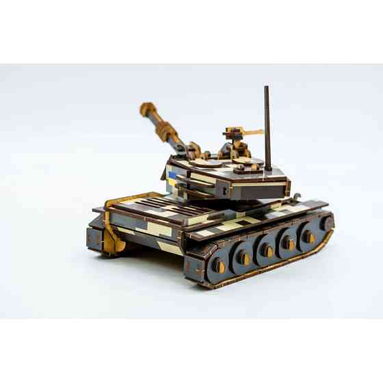 Дерев'яний 3D конструктор Танк 162-0074, 162 деталі Вінниця