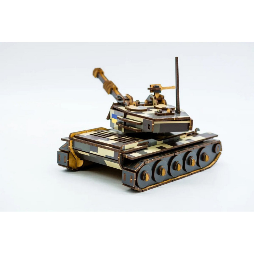 Дерев'яний 3D конструктор Танк 162-0074, 162 деталі Вінниця - фото 3