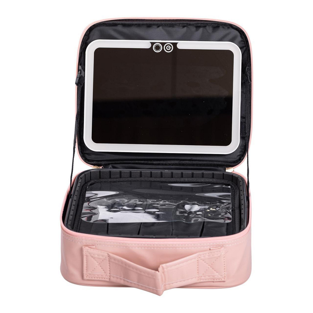 Косметичка-органайзер з дзеркалом і підсвіткою 26×22 см Київ - фото 8