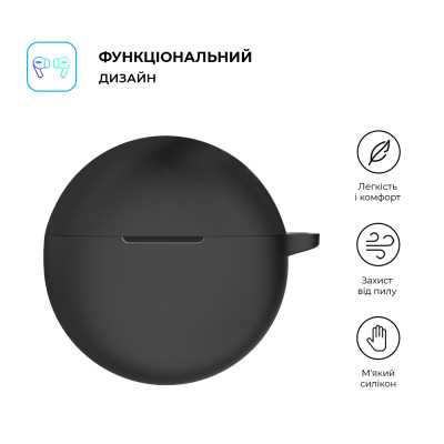 Чохол для навушників Armorstandart Hang Case для OPPO Enco Air2i/Air3i Black (ARM79943) Вінниця - фото 2
