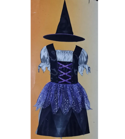 Костюм для Хелловін для дівчинки Відьма з капелюхом різнобарвний M (7-10 років) Київ