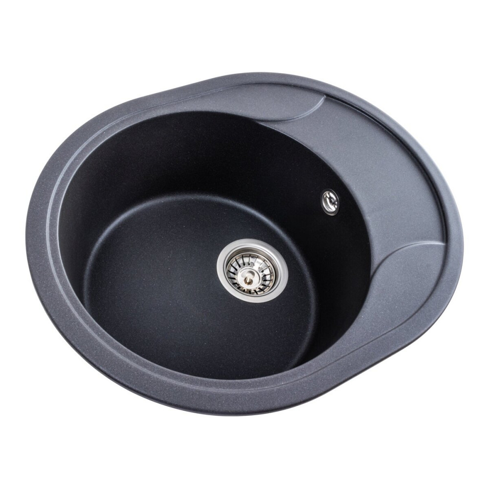 PLATINUM Гранітна мийка для кухні Platinum 5847 ONYX матовий Моріон Київ - фото 3