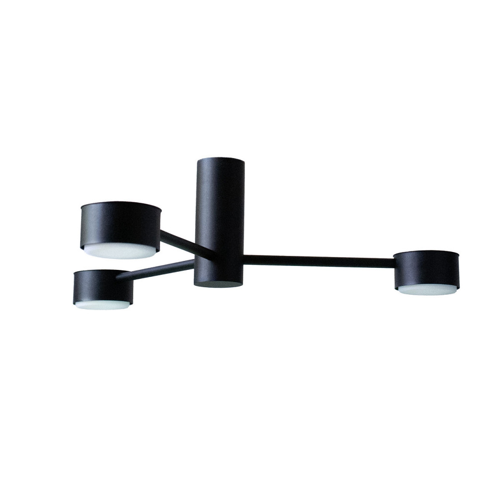 Люстра потолочная MSK Electric Copter на три круглых плафона под лампы GX53 черная NL 8041-3 BK Одесса - изображение 3