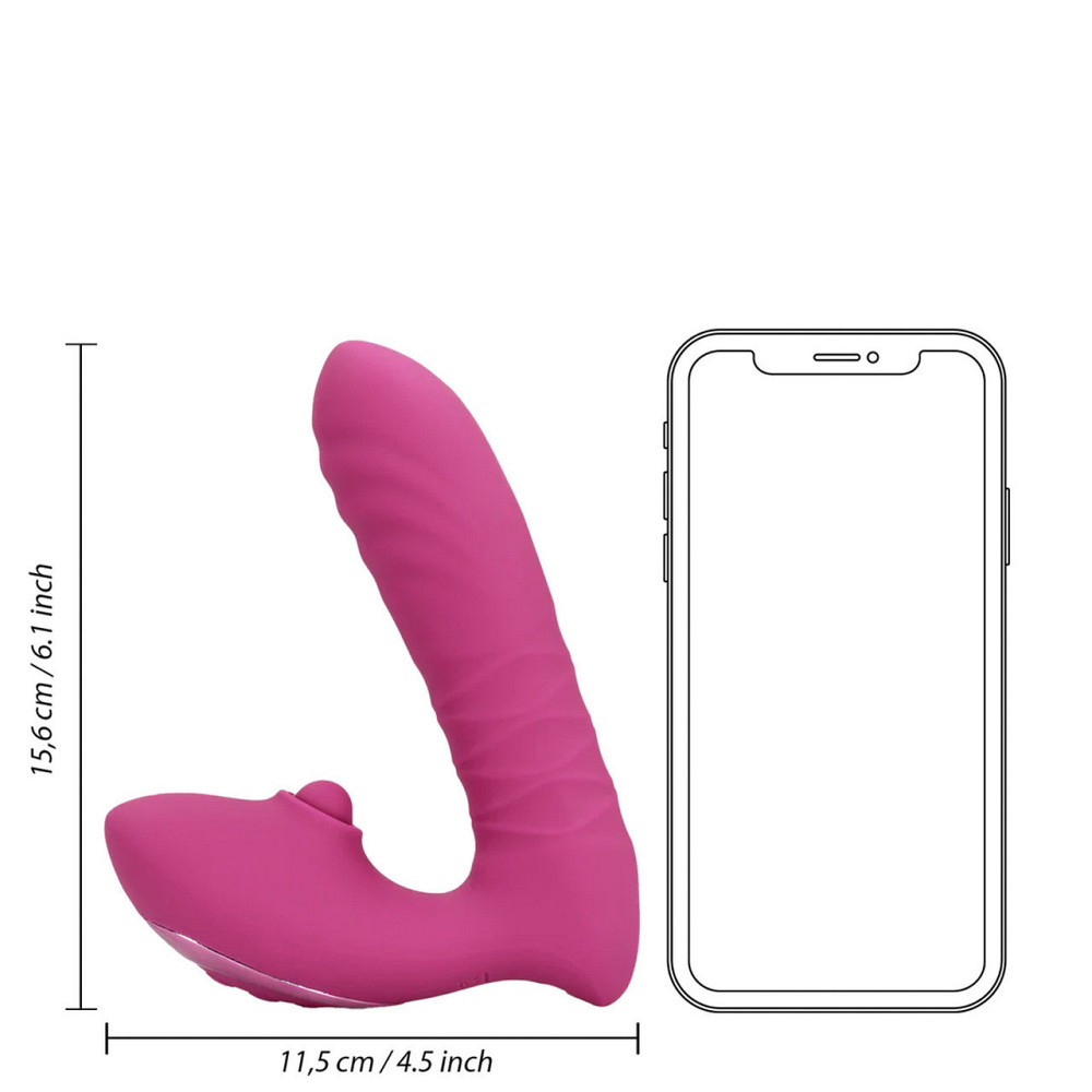Вібратор для точки G Loveline Thrusting and Tapping Vibrator - Powerful Pink Sex Aura Київ - фото 10