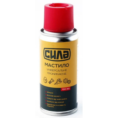 Смазка автомобильная СИЛА універсальне проникаюче 100 мл (951521) Винница - изображение 1