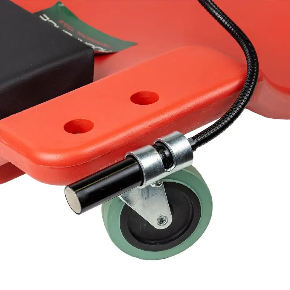 Лежак пластиковий підкатний на 6-ти колесах з ліхтарем на гнучкому подовжувачі 40'' (1050х490х95мм) ROCKFORCE Одеса - фото 2