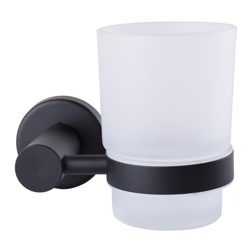 Стакан одинарний Globus Lux BS8409 чорний матовий SUS304 (000021201) Київ - фото 1