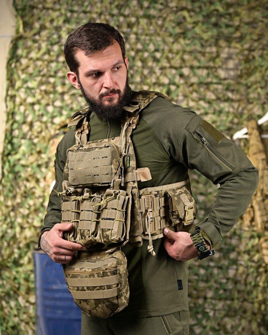 Плитоноска 4 точки быстрый сброс frion  с напашником пиксель  ПП4633 Одесса - изображение 2