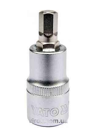 Головка торцева YATO квадрат 1/2 HEX M8, L= 55 мм [40/240] Одеса