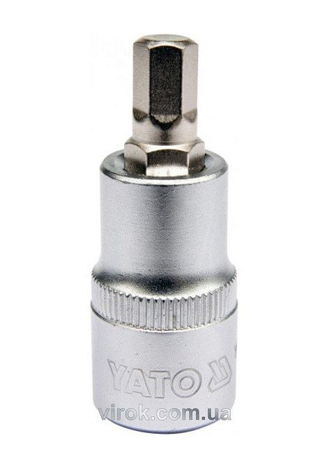 Головка торцевая YATO квадрат 1/2 HEX M8, L=55 мм [40/240] Одесса - изображение 1