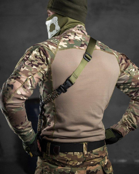 Ремінь зброї тактичний одноточковий паракорд color ВТ7083 Одеса - фото 2