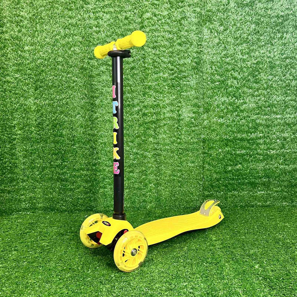 Самокат триколісний iTrike MAXI з підсвічуванням коліс Жовтий (JR 3-003-Y) Чернігів - фото 6