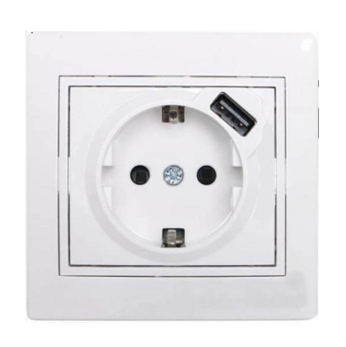 MIRA білий Розетка внутрішня +USB із заземленням Лезард Житомир - изображение 1