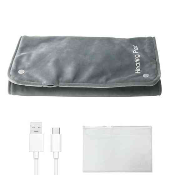 Универсальная электрогрелка от USB 30х50 см электрический термоковрик с подогревом для рук, ног и шеи LA-48 Львов