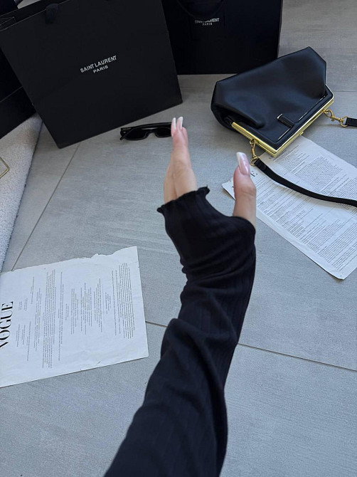 Женский теплый базовый гольф из ангоры рубчик Черный, 48/52 Одесса - изображение 4