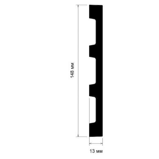 Плинтус полиуретановый гладкий Gaudi Decor CR 958 Днепр