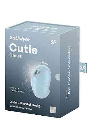 Вибратор вакуумный стимулятор Satisfyer Cutie Ghost, голубой, 9.1 см Sex Aura Киев
