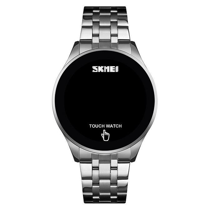 Чоловічий наручний світлодіодний годинник Skmei 1579 light (Сріблястий) Вінниця - фото 3