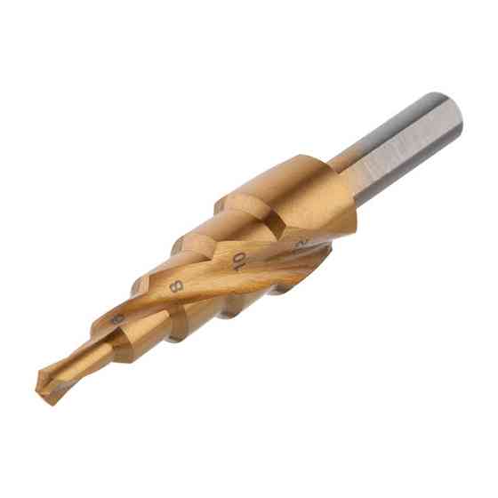 Свердло ступінчасте по металу, спіральне, 4-12 мм INTERTOOL SD-5833 Киев