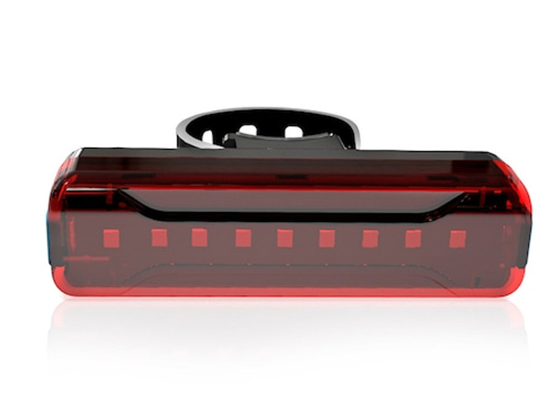 Вело габарит мигалка DEN-065 Feel Fit Чорно-червоний Бровари - фото 1