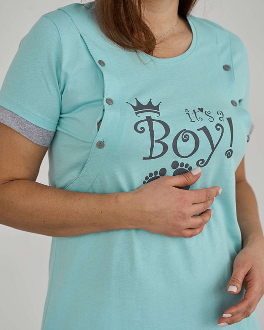 Сорочка домашняя для беременных - Princess/Boy Nicoletta 7373 S Киев - изображение 4