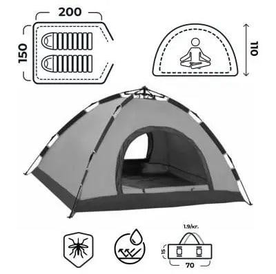 Двухместная туристическая палатка для кемпинга с москитной сеткой, дном оксфорд и быстрой установкой Львов - изображение 8