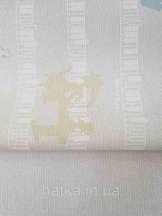 Обои виниловые на флизелине AdaWall Ada Kids метровые детские музыкальные инструменты ноты на светло сером Киев