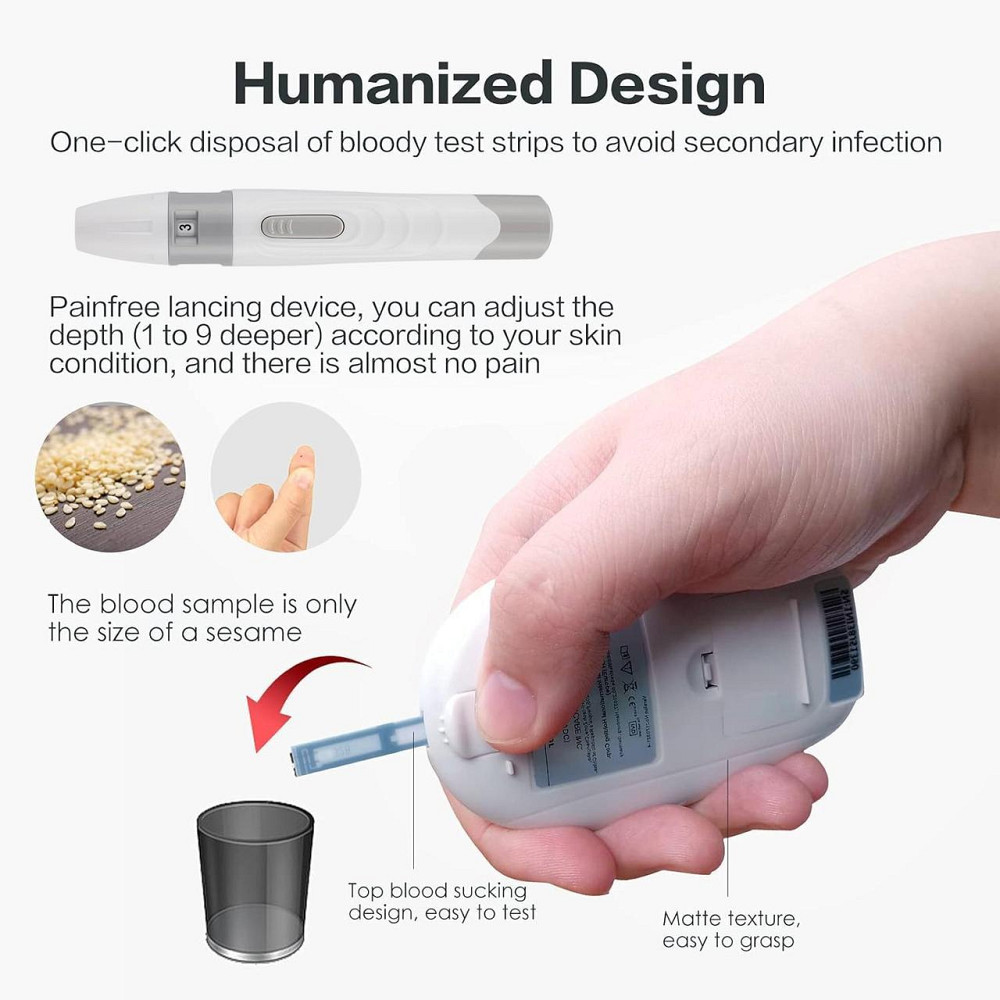 Глюкометр Sinocare GA-3 з тест-полосками та ланцетами Київ - фото 5