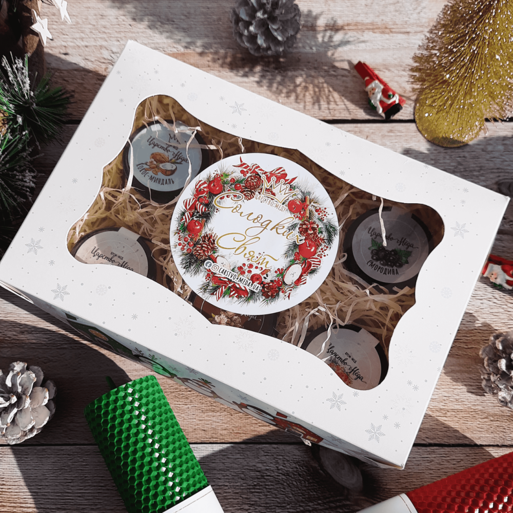 Подарунковий набір з крем медом чоловікові у день народження №41А Одеса - фото 5