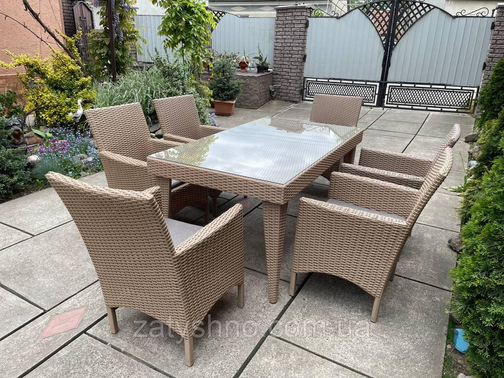 Ротанговая мебель  с 6 креслами и большим столом Киев - изображение 9