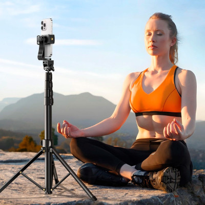 Штатив Ugreen LP680 Selfie Stick Tripod with Bluetooth Remote Black (15609) Вінниця - фото 5