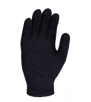 Рукавички 540 трикотаж подвійний без ПВХ р.10(XL) чорний ДКГ Житомир - изображение 1