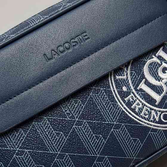 Чоловіча брендова сумка, барсетка на плече Lacoste (1097) blue Київ