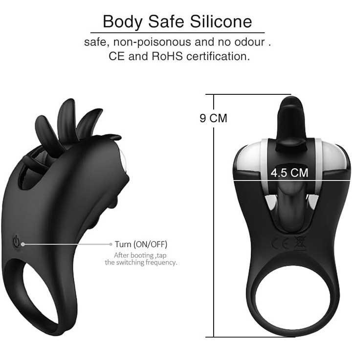 Виброкольцо с ротацией для стимуляции клитора 20 режимов Фуксия Винница - изображение 12