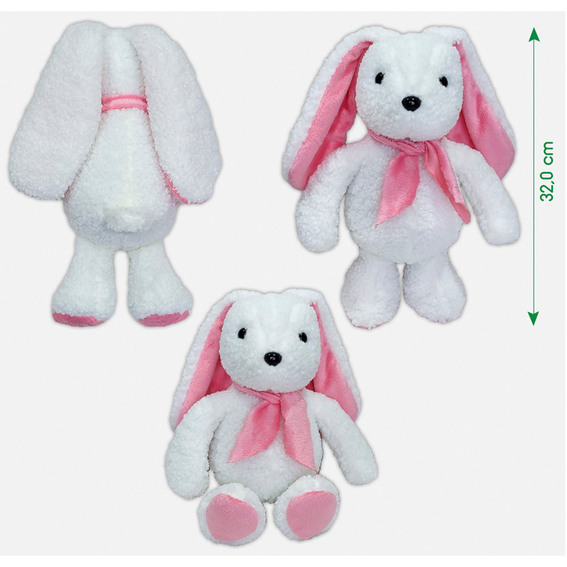 Іграшка м'яконабивна Зайченя МС 080501-17 рожеве Вінниця - фото 2