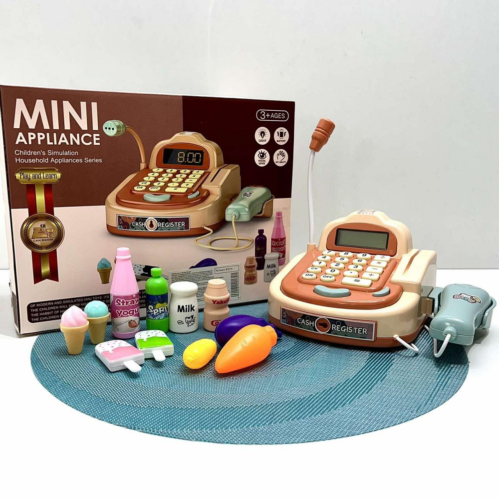 Касовий апарат Xie Toys з мікрофоном/сканером та продуктами (6761A) Чернигов - изображение 1