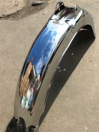 Крило мопед заднє Дельта хром Мукачево