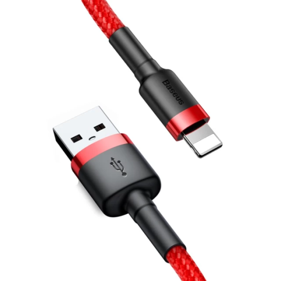 Кабель Baseus Cafule Cable USB For Lightning 1.5A 2m Red+Red Киев