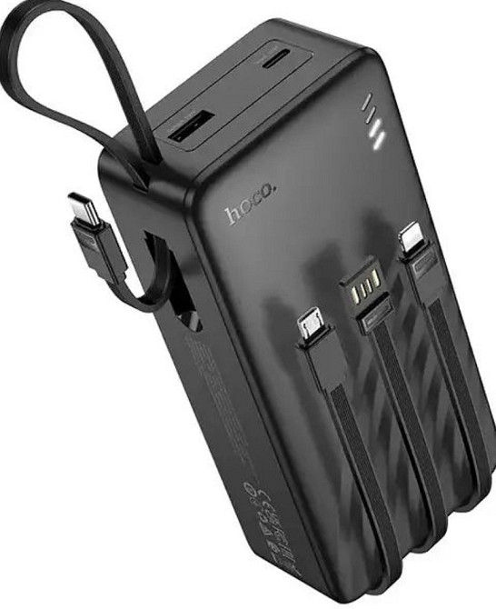 Павербанк 30000mAh з вбудованими кабелями HOCO J146B є ОПТ, дропшипінг. Київ - фото 8